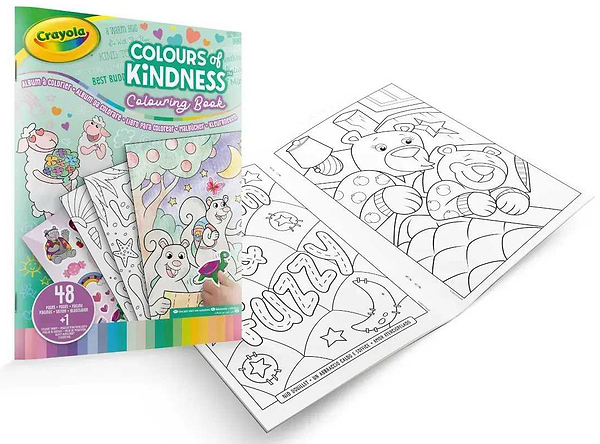 Фото - Розмальовки Crayola Color Of Kindness 48 стор. та 1 стор. наліпок (25-2737G)