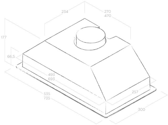 Фото - Витяжка вбудована Elica CT17 C BL/A/72
