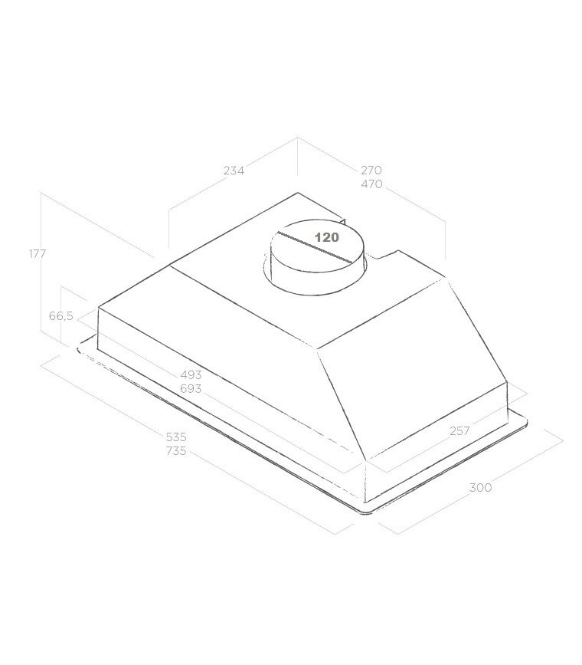 Фото - Витяжка вбудована Elica CT17 C WH/A/72