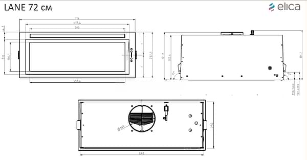 Фото - Вытяжка встраиваемая Elica ENTER IX/A/72