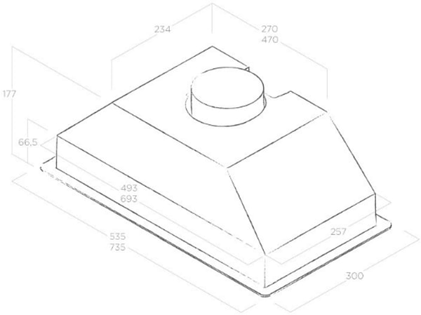 Фото - Витяжка вбудована Elica ERA S BL/A/52