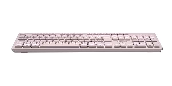 Фото - Клавіатура бездротова Canyon HKB-W01 Wireless Silent EN/UA Beige (CNS-HKBW01BG)
