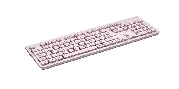 Фото - Клавіатура бездротова Canyon HKB-W01 Wireless Silent EN/UA Beige (CNS-HKBW01BG)