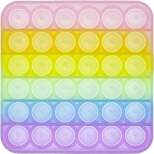 Стретч-антистрес Sibelly Pop It Square Glow in Dark (SB-PPIT-SQL-GD) - Фото 1