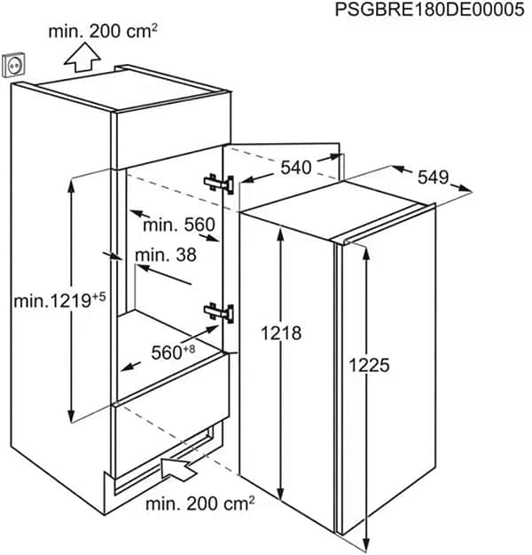 Фото - Холодильник встраиваемый Electrolux LRB3AE12S