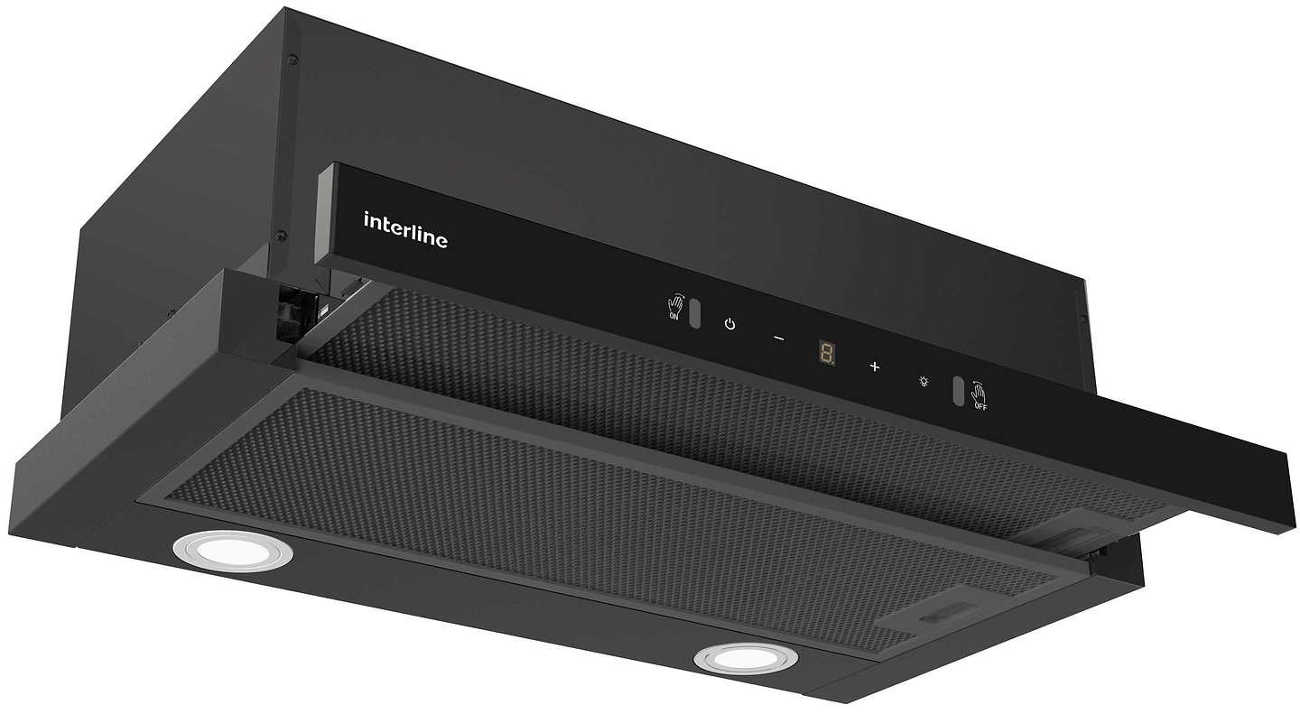 Витяжка вбудована Interline SLIM ULTRA GLASS BL A/60 - Фото 1