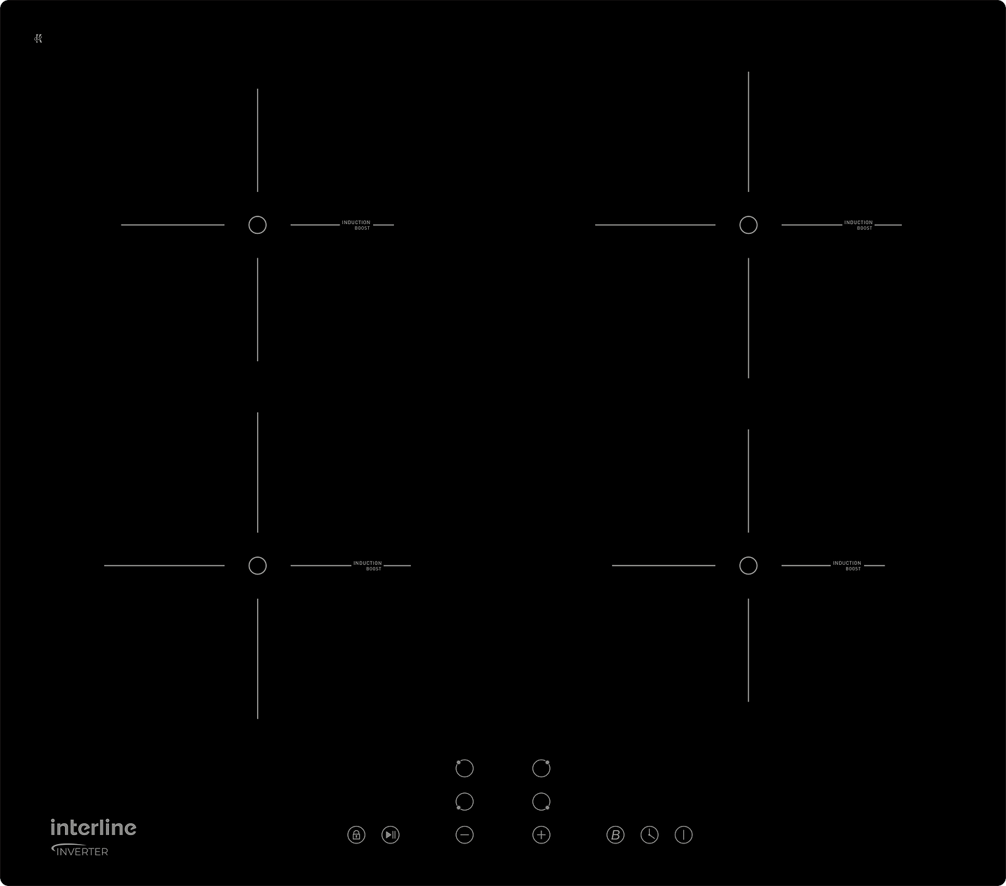 Варочная панель электрическая Interline VIK 860 SIB BG