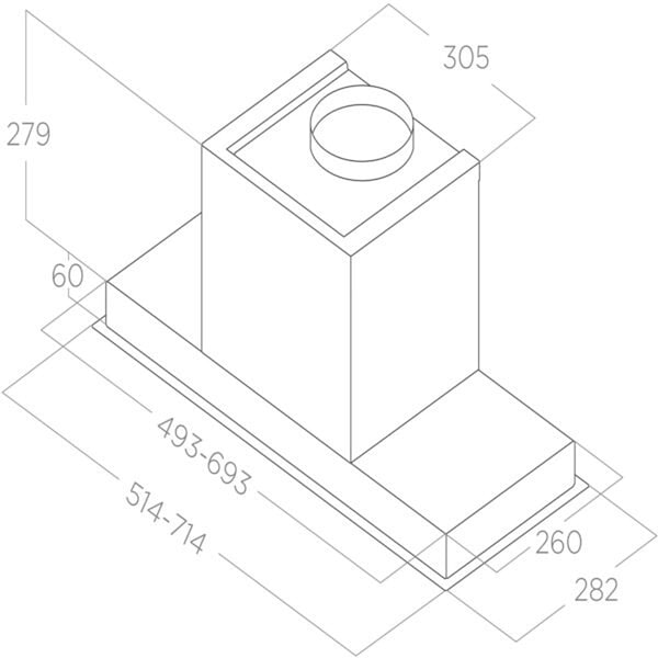 Фото - Витяжка вбудована Elica HIDDEN ADVANCE PLUS @ BL GL/A/52