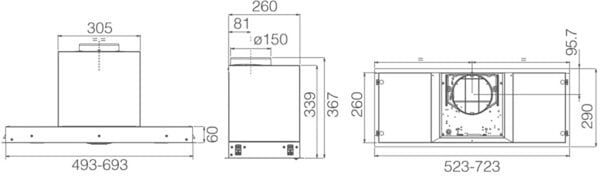 Фото - Витяжка вбудована Elica HIDDEN ADVANCE PLUS @ BL GL/A/52