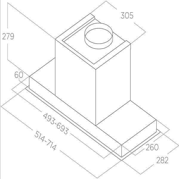 Фото - Вытяжка встраиваемая Elica HIDDEN ADVANCE PLUS @ IX/A/72