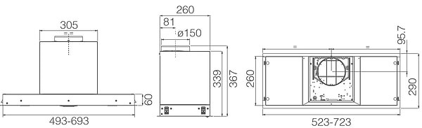 Фото - Вытяжка встраиваемая Elica HIDDEN ADVANCE PLUS @ IX/A/72
