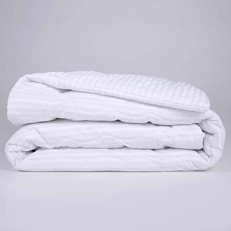 Фото - Ковдра літня двоспальна MirSon №184 Сolor Fun Line 17-0605 Stripe White Bamboo 172х205 см +нав 2 шт. (2200010858297)