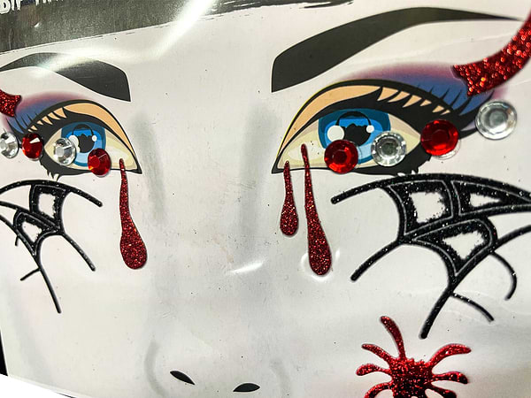 Фото - Стикеры для лица Halloween YES! Fun Набор "Ужасный Хэллоуин", глиттер (973667) 