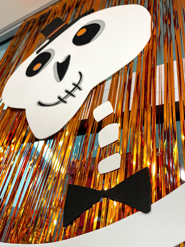 Фото - Мішура Halloween YES! Fun Штора для фотозони, l-50 см, h-270 см, зол.