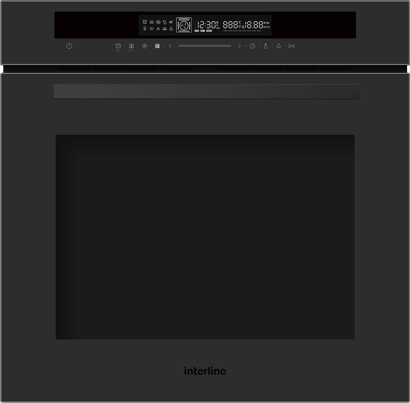 Духова шафа Interline OEG 935 STG BA Pure Black - Фото 1