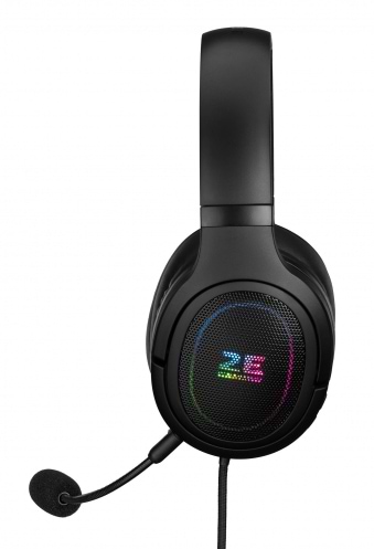 Фото - Гарнітура дротова ігрова 2E HG330 RGB USB 7.1 Black (2E-HG330BK-7.1)