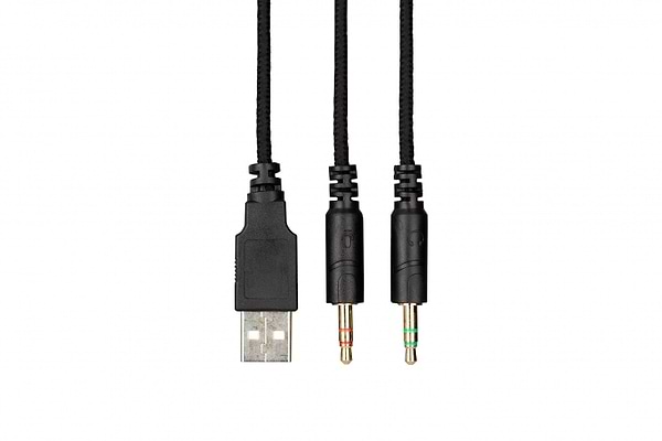 Фото - Гарнитура проводная игровая 2E HG340 RGB 3.5mm Black (2E-HG340BK)