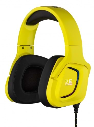 Фото - Гарнітура дротова ігрова 2E HG340 RGB 3.5mm Yellow (2E-HG340YW)