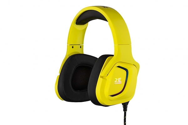 Фото - Гарнітура дротова ігрова 2E HG340 RGB USB 7.1 Yellow (2E-HG340YW-7.1)