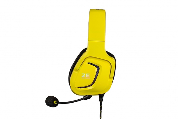 Фото - Гарнітура дротова ігрова 2E HG340 RGB USB 7.1 Yellow (2E-HG340YW-7.1)