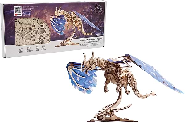 Фото - 3D пазлы Ugears Дракон Ураган (70151) Фото - 3D пазлы Ugears Дракон Ураган (70151)