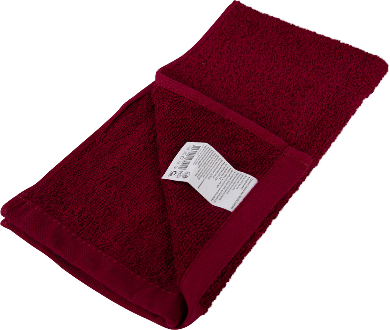 Фото - Рушник для рук GM Textile махровий бордовий 30x50