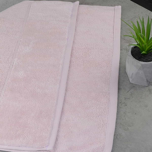 Фото - Рушник банний GM Textile махровий пудра Міладо 70x140