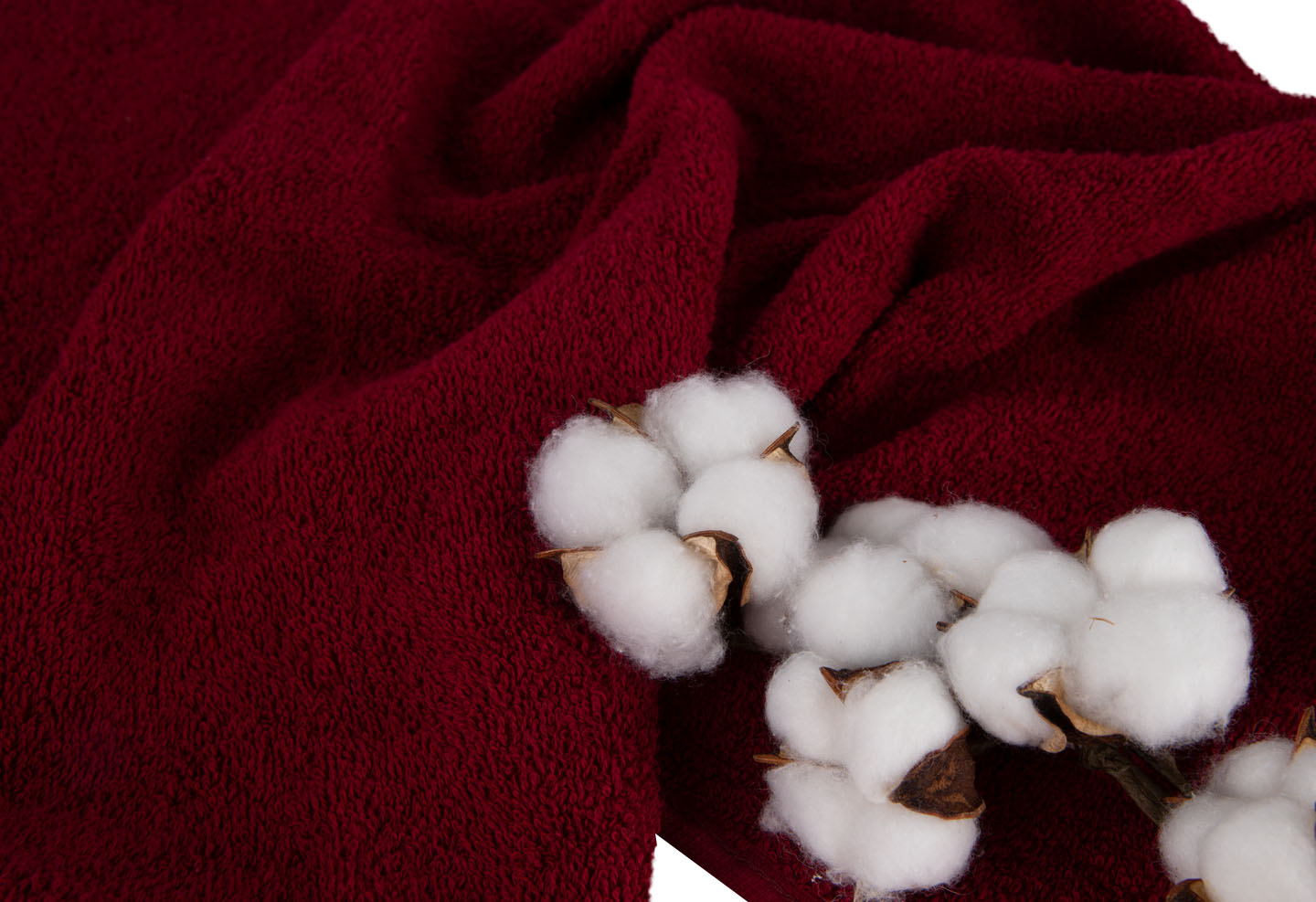 Фото - Рушник для рук GM Textile махровий бордовий 40x70