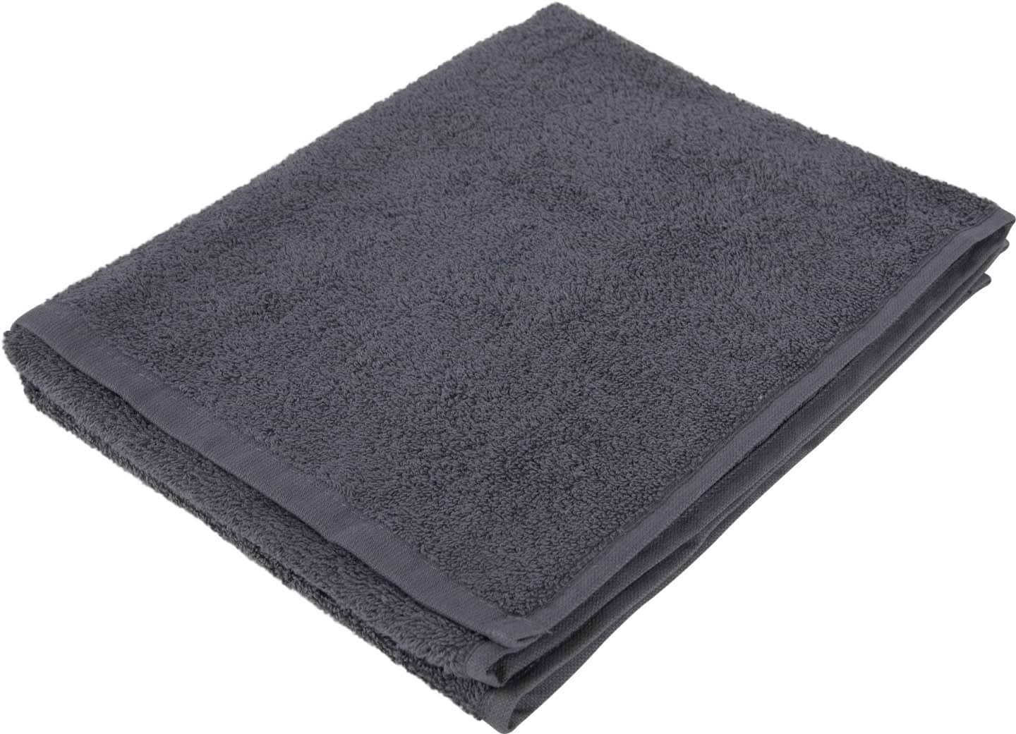 Рушник для обличчя GM Textile махровий сірий 50x90 - Фото 1