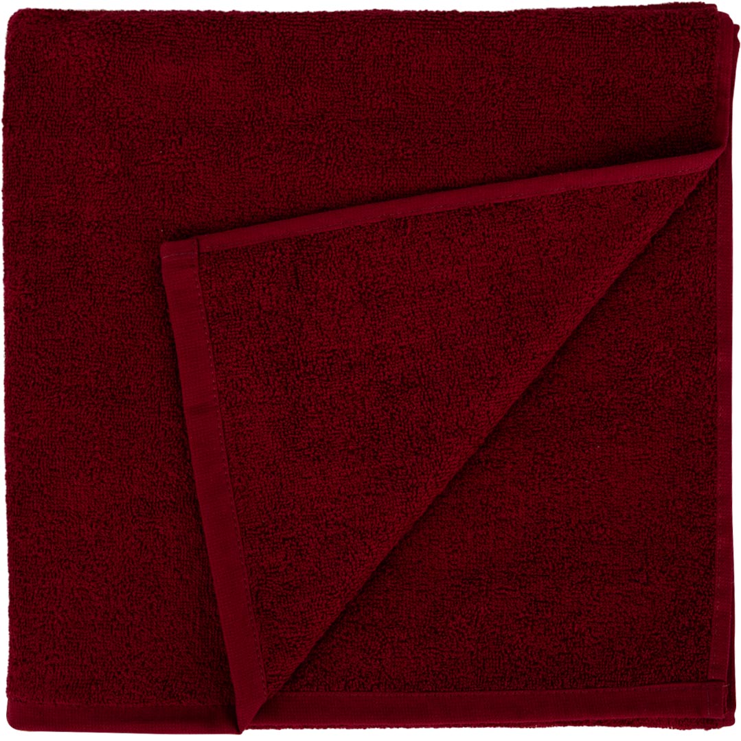 Фото - Рушник банний GM Textile махровий бордовий 70x140