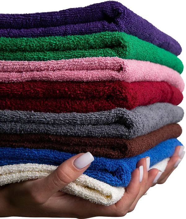 Фото - Рушник банний GM Textile махровий бордовий 70x140
