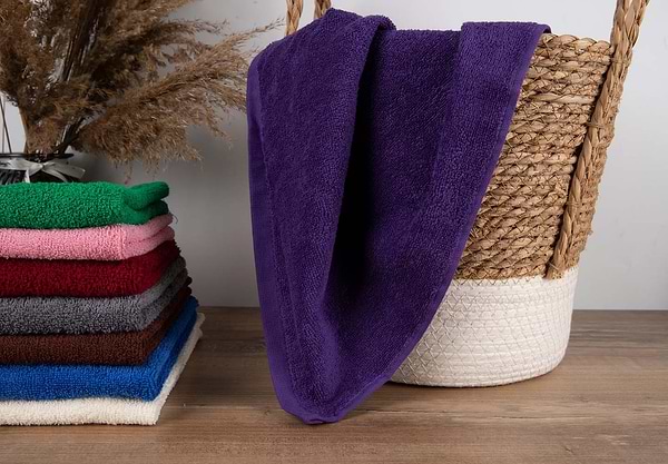 Фото - Рушник для обличчя GM Textile махровий фіолетовий 50x90