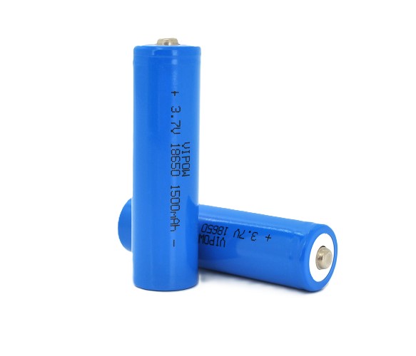 Аккумулятор тип 18650 Vipow 18650 Li-Ion ICR18650 TipTop, 1500mAh, 3.7V, Blue (ICR18650-1500mAhTT) - Фото 1