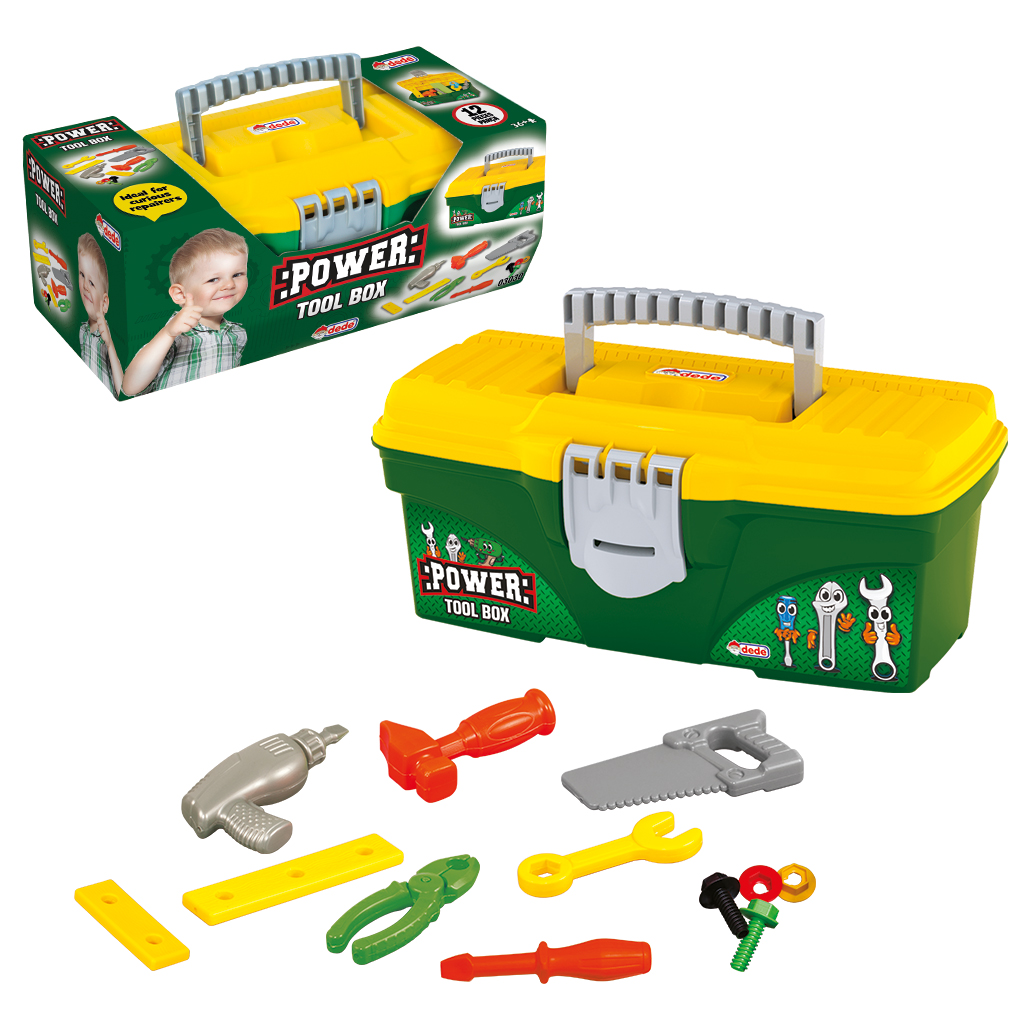 Сюжетно-ролевая игра. Набор-профессий dede Набор инструментов в ящике (03030)