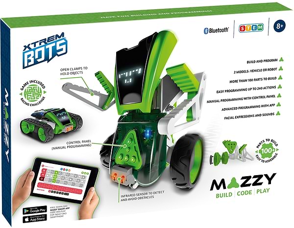 Фото - Радіокерований робот BlueRocket Mazzy STEM (XT380851)