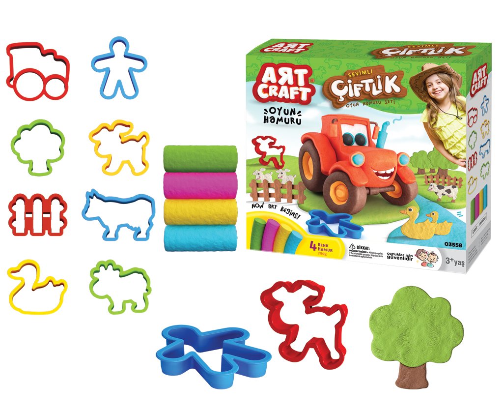 Лепка из теста dede Ферма Art Craft 200 г (03558)