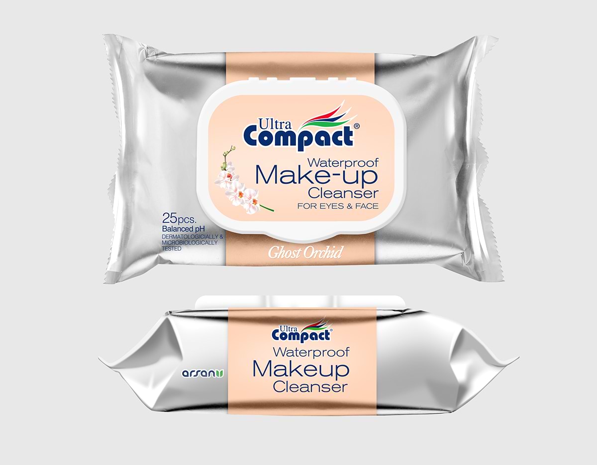 Салфетки гигиенические влажные Ultra Compact Мейк-Ап с клапаном 25 шт. (8697420534592)