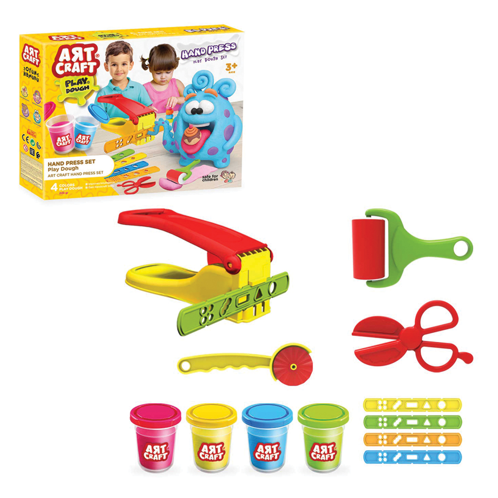 Ліплення з тіста dede з пресом Art Craft 224 г (03618)