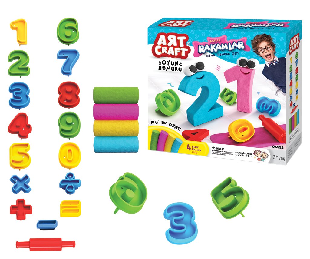 Лепка из теста dede Цифры Art Craft 200 г (03552)