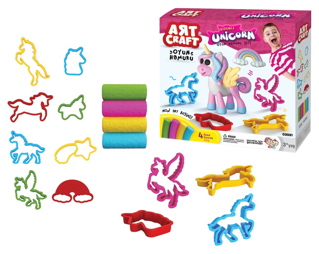 Лепка из теста dede Единорог Art Craft 200 г (03551)