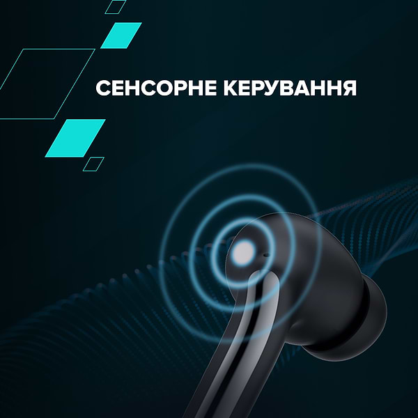 Фото - Навушники вкладиші бездротові TWS Canyon OnGo 9 Black (CNS-TWS9B)