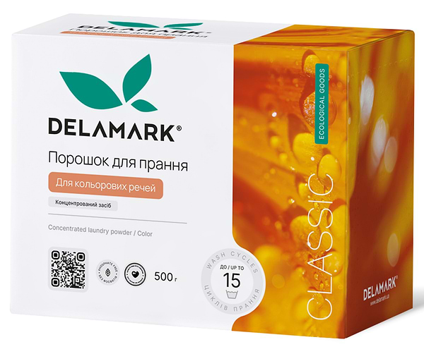Фото - Стиральный порошок DeLaMark Color 500 г (4820152330055)