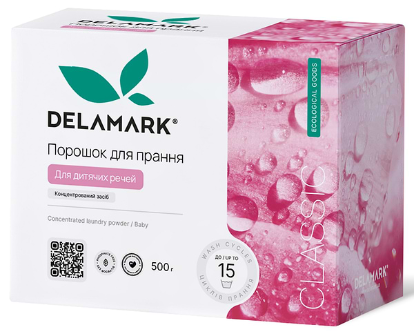 Фото - Пральний порошок DeLaMark Baby 500 г (4820152330031)