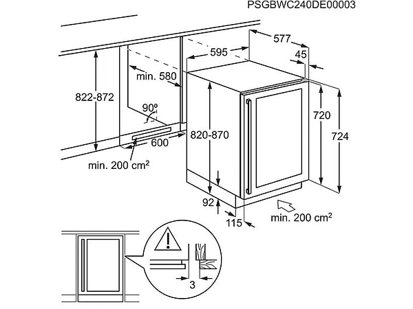 Фото - Винна шафа вбудована AEG AWS4052B5B