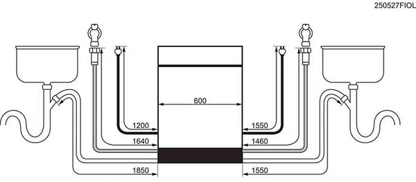 Фото - Посудомийна машина вбудована AEG GT9200A2SNM