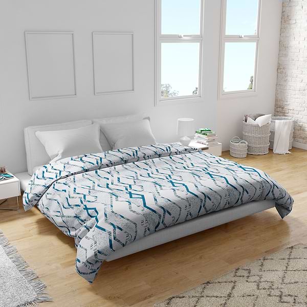 Фото - Пододеяльник двуспальный Home Line ранфорс 205х220 геометрия (188330)