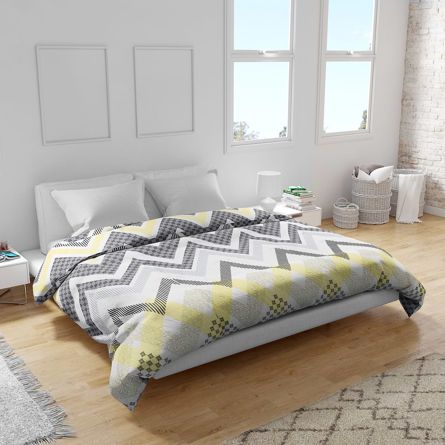 Пододеяльник двуспальный Home Line ранфорс 205х220 лабиринт (188332)