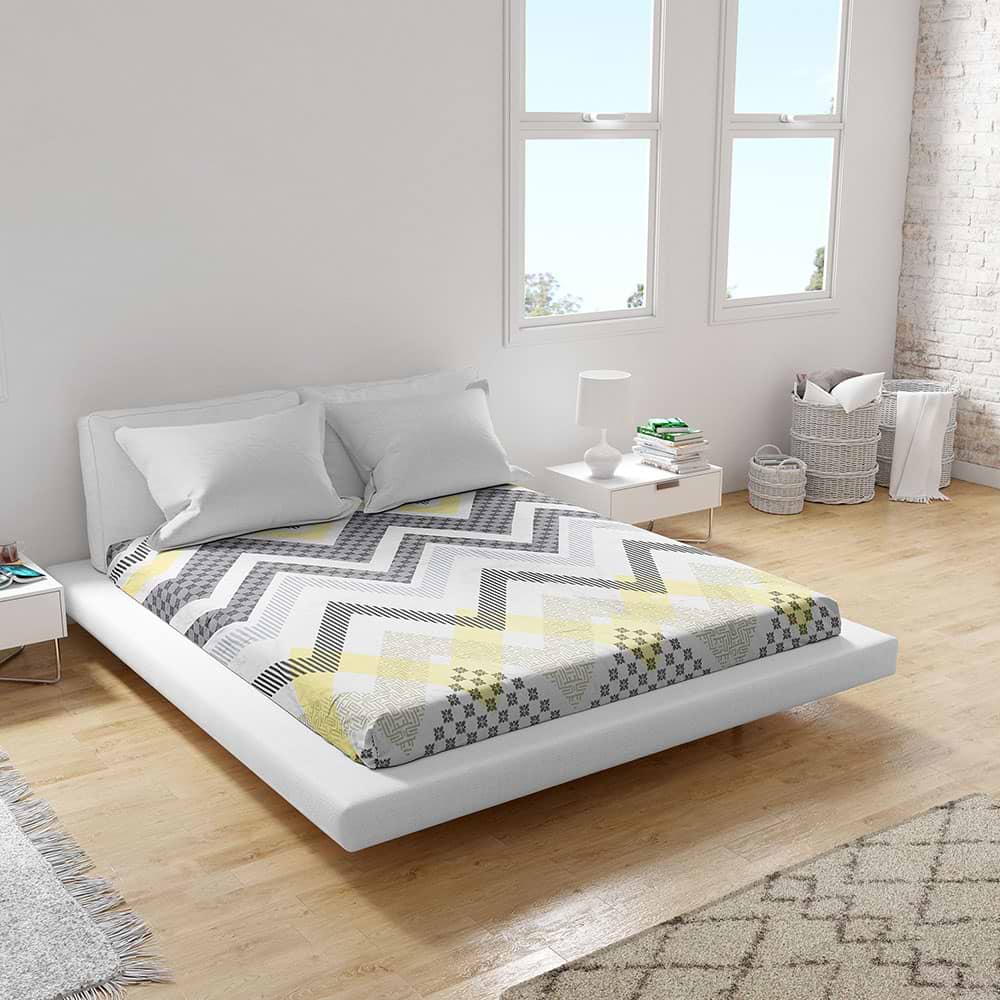 Простирадло двоспальне Home Line ранфорс 215х240 лабіринт (188343)