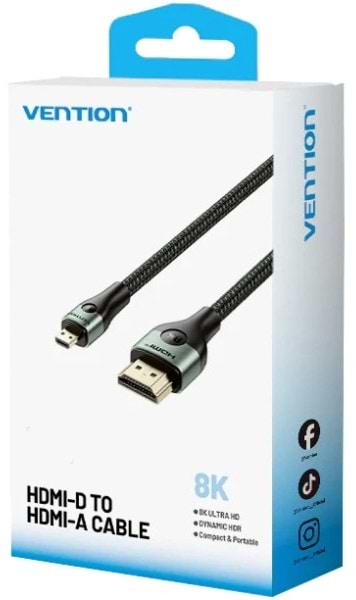 Фото - Кабель HDMI Vention HDMI M - Micro HDMI M, 1.0m V2.0 (AGKGF)