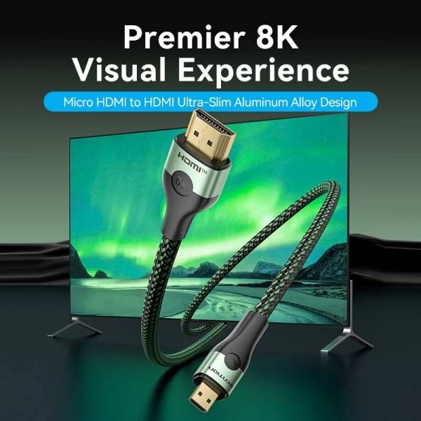 Фото - Кабель HDMI Vention HDMI M - Micro HDMI M, 1.0m V2.0 (AGKGF)